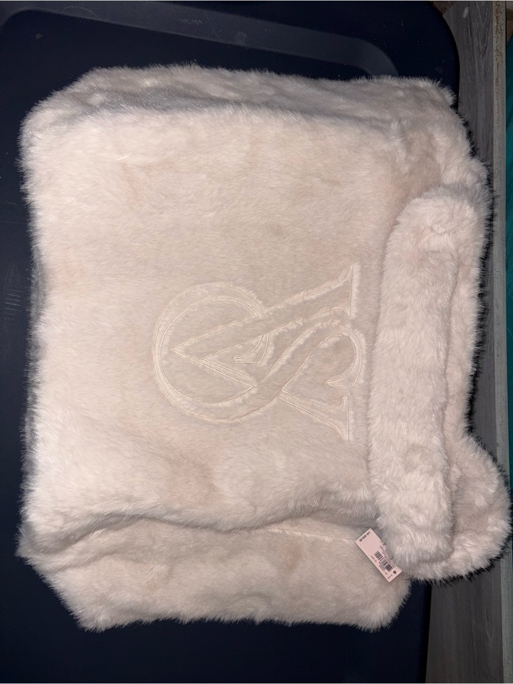 Victoria’s Secret Plush Faux Fur tote in Soft Blush